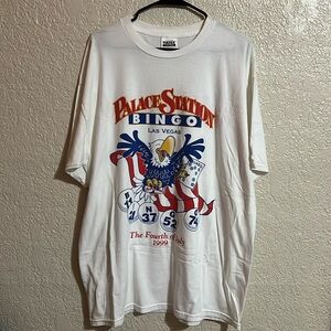 Las Vegas tourist tee 4th of July theme palace station shirt 90s vintage XL